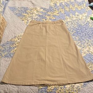 Christopher &Banks Tan A-Line Skirt